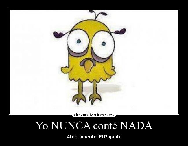 Yo NUNCA conté NADA - 