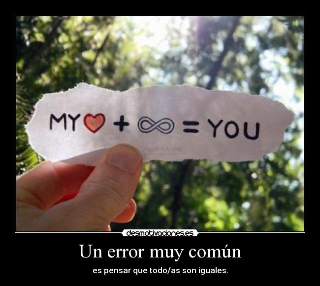 Un error muy común -