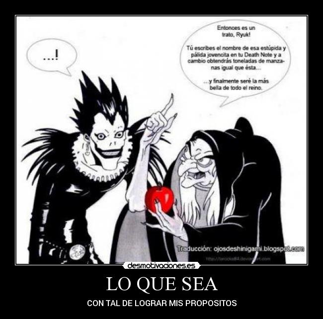 LO QUE SEA - CON TAL DE LOGRAR MIS PROPOSITOS