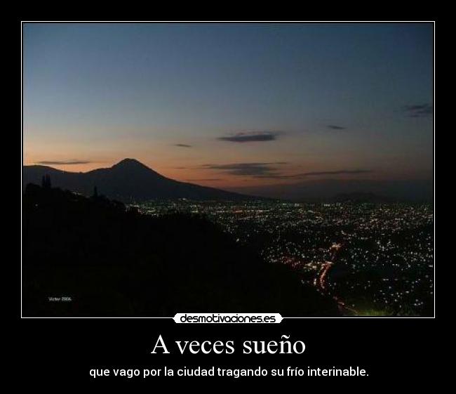 A veces sueño -