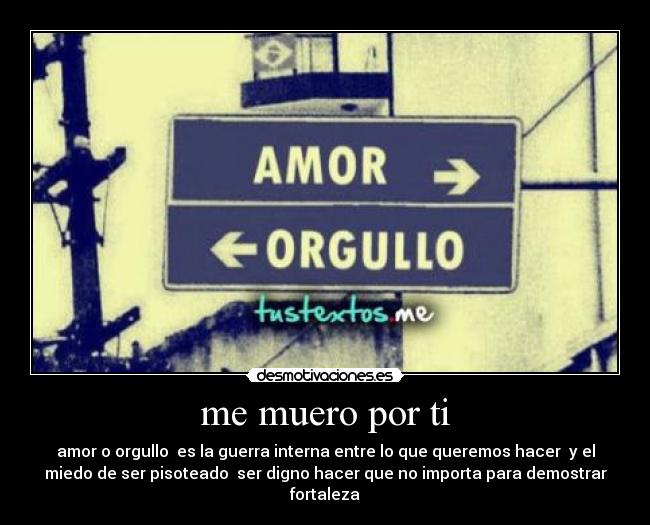 me muero por ti -