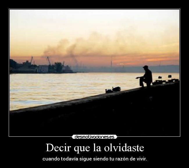 Decir que la olvidaste -