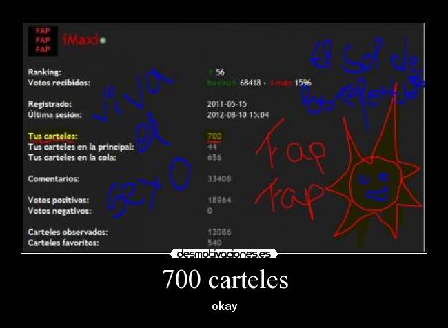 700 carteles - okay