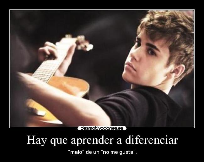 Hay que aprender a diferenciar - 