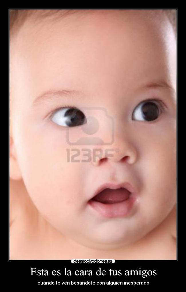 Esta es la cara de tus amigos - cuando te ven besandote con alguien inesperado