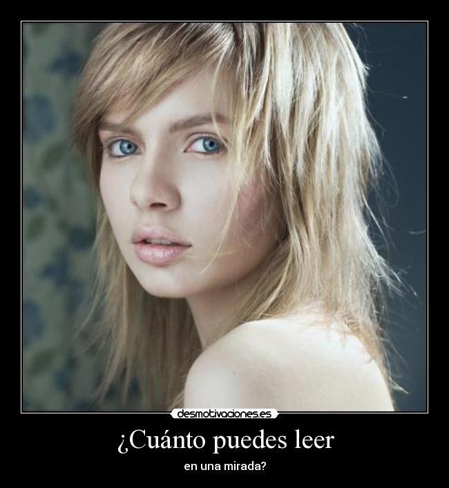 ¿Cuánto puedes leer - en una mirada?