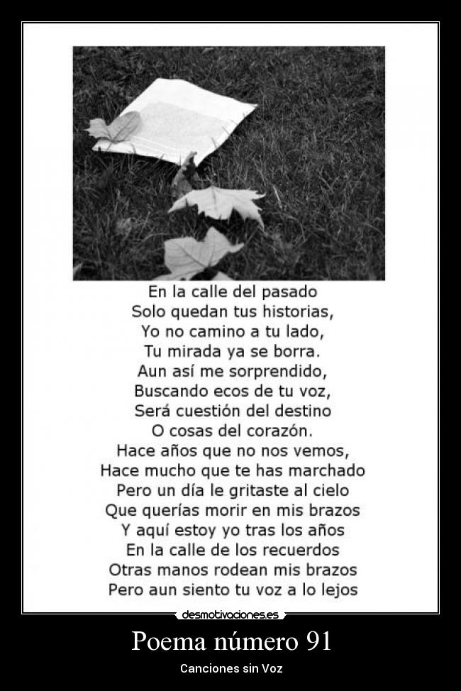 Poema número 91 - 