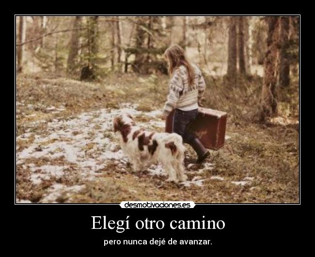 Elegí otro camino - pero nunca dejé de avanzar.