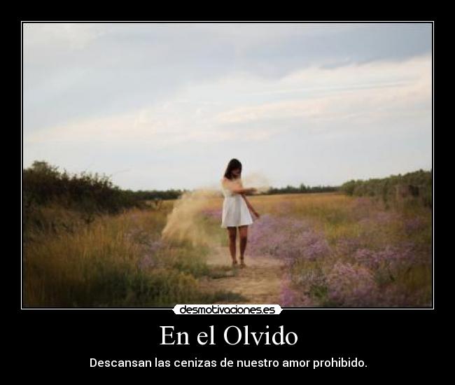 En el Olvido - Descansan las cenizas de nuestro amor prohibido.