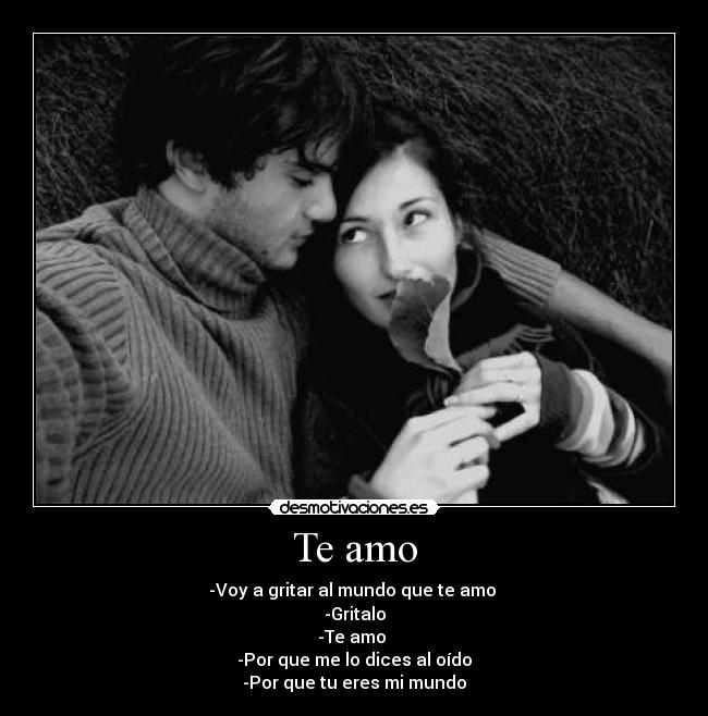 Te amo -