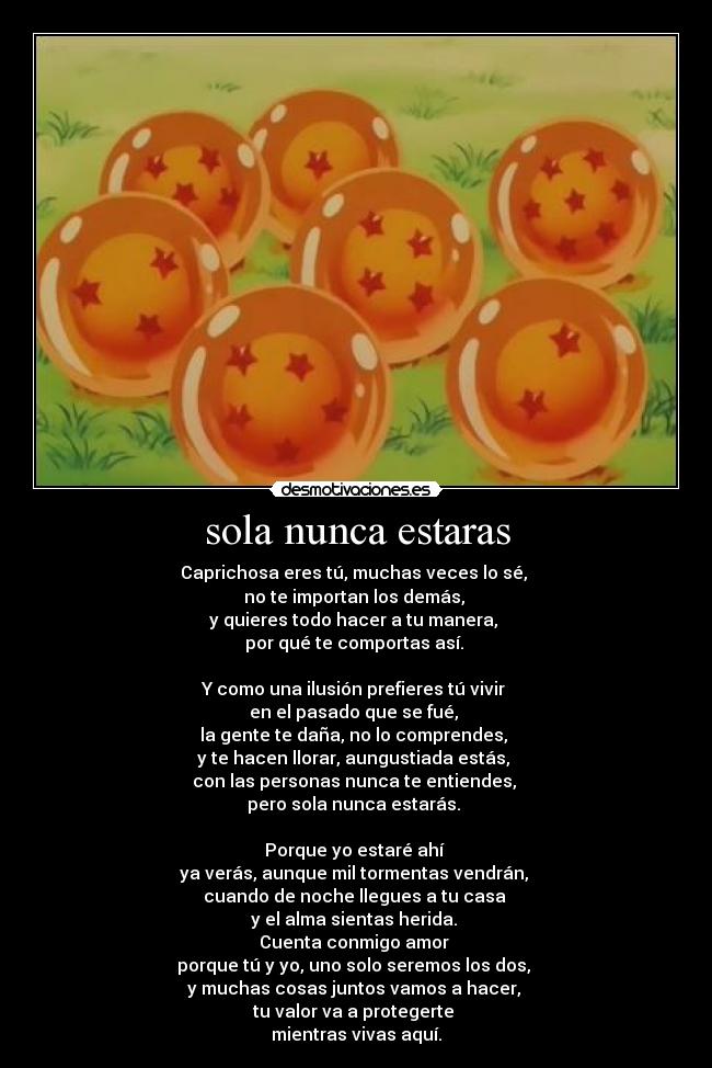 sola nunca estaras - 