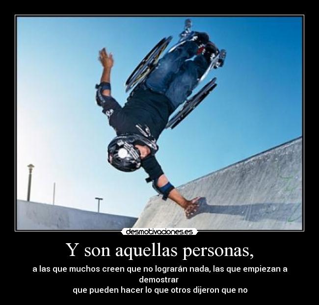 Y son aquellas personas, -