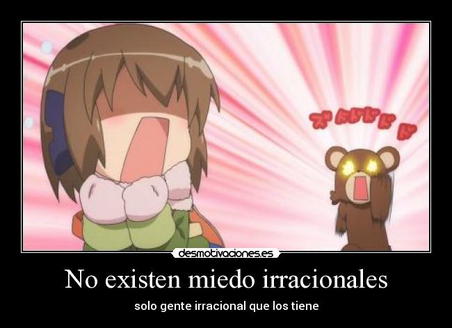 No existen miedo irracionales -