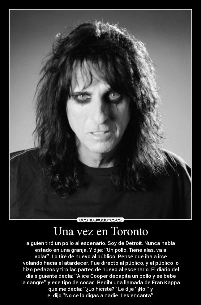 carteles alice cooper rock rayodeluna clanunicornio desmotivaciones