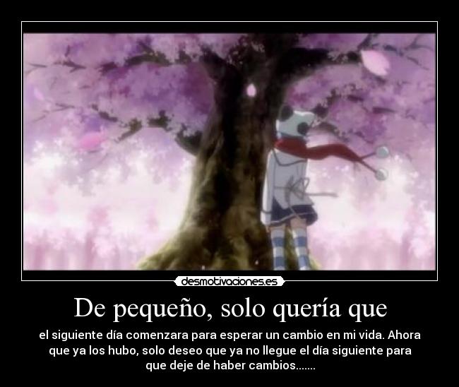 carteles capo amakase sakura tree arbol cambios desmotivacion amor esperar dia desmotivaciones