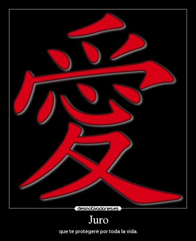 Juro - que te protegeré por toda la vida.