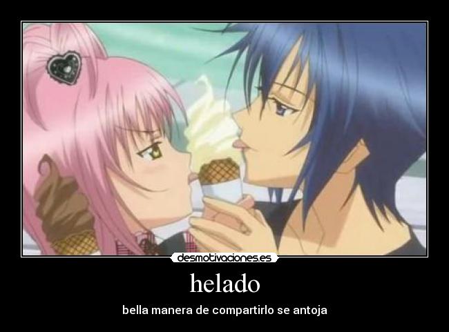 helado - bella manera de compartirlo se antoja