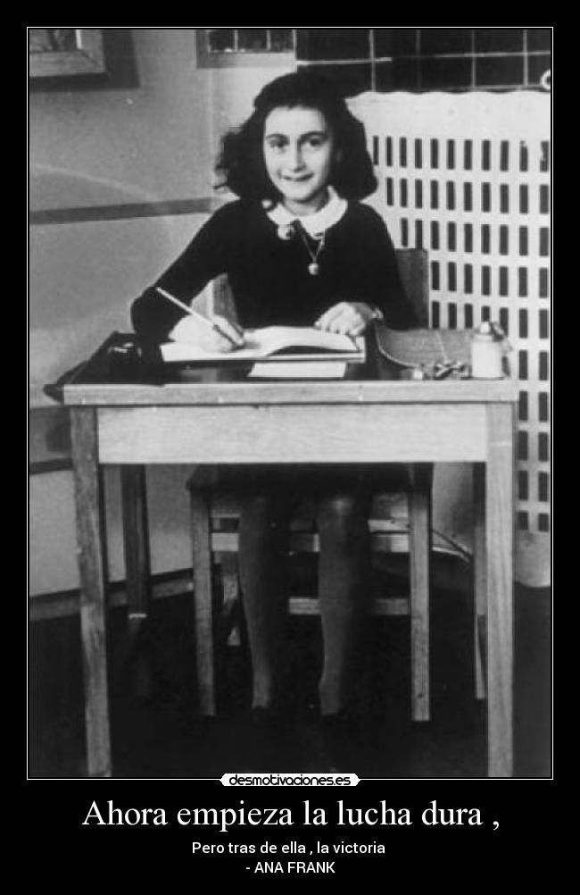 Ahora empieza la lucha dura , -