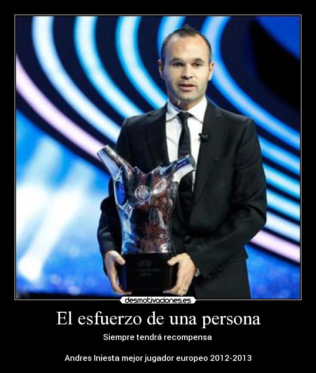 El esfuerzo de una persona -