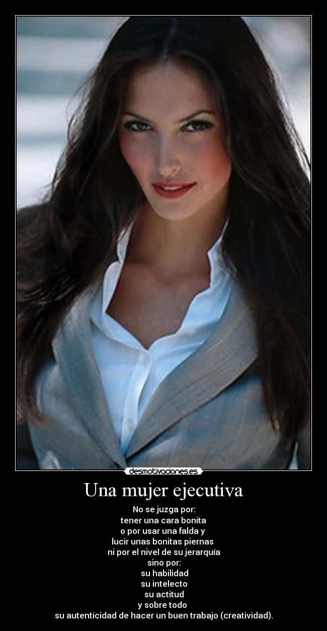 Una mujer ejecutiva -