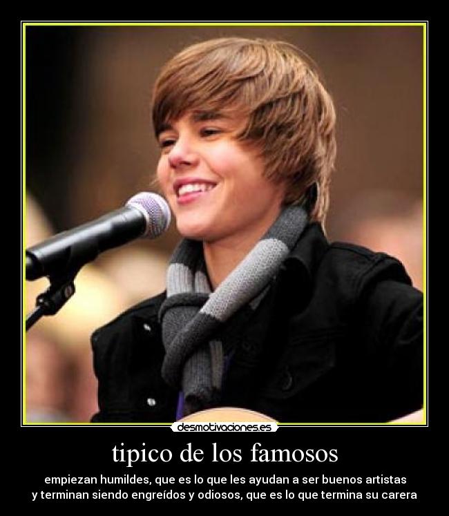 tipico de los famosos -