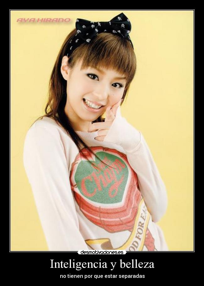 Inteligencia y belleza - no tienen por que estar separadas