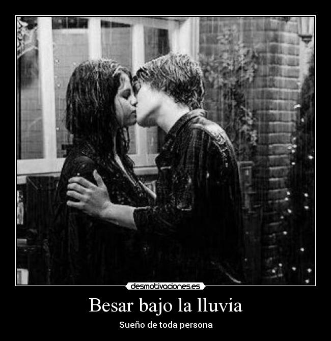 Besar bajo la lluvia -