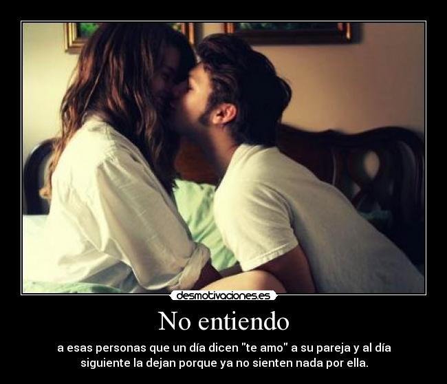 No entiendo -