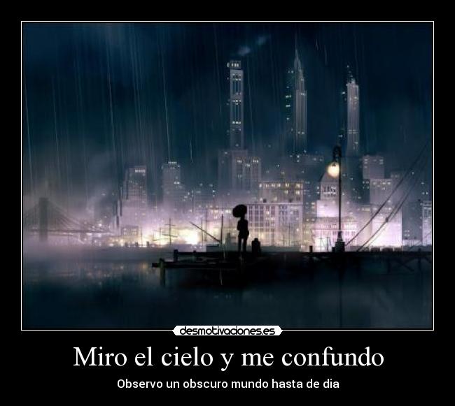 carteles anime miro cielo ciudad desmotivaciones