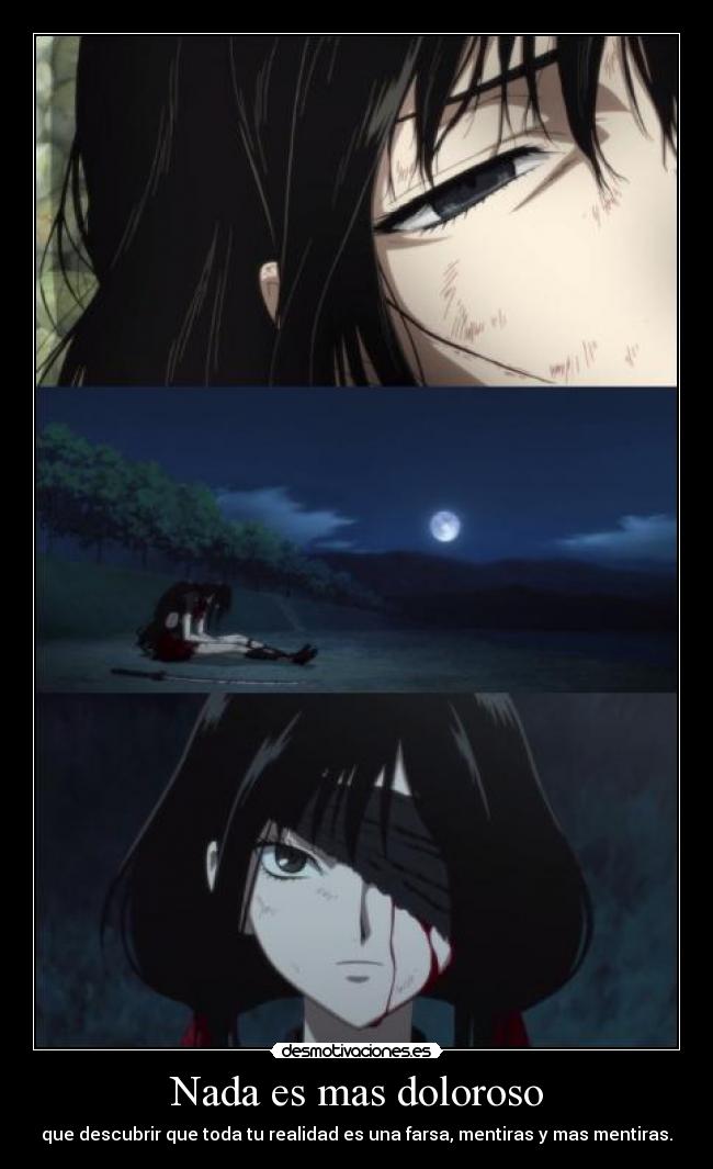 carteles raptorhunters nigatsu harukaze anime bloodc blood sangre gore saya final ultimo capitulo fin desmotivaciones