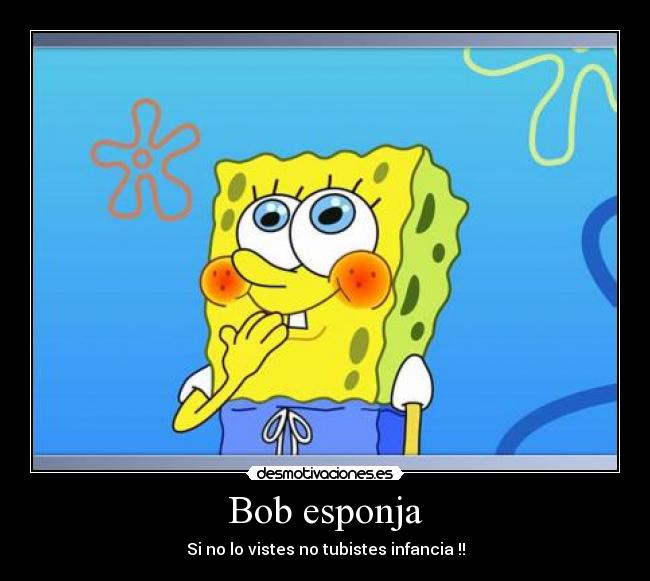 carteles bob esponja desmotivaciones