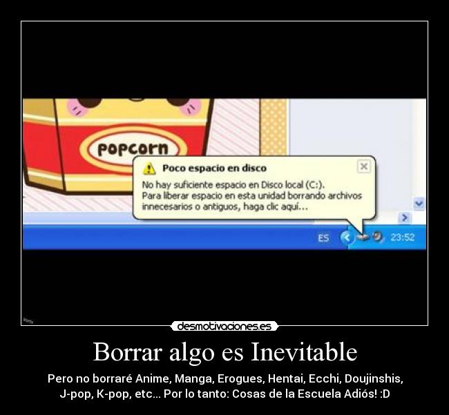 Borrar algo es Inevitable - 