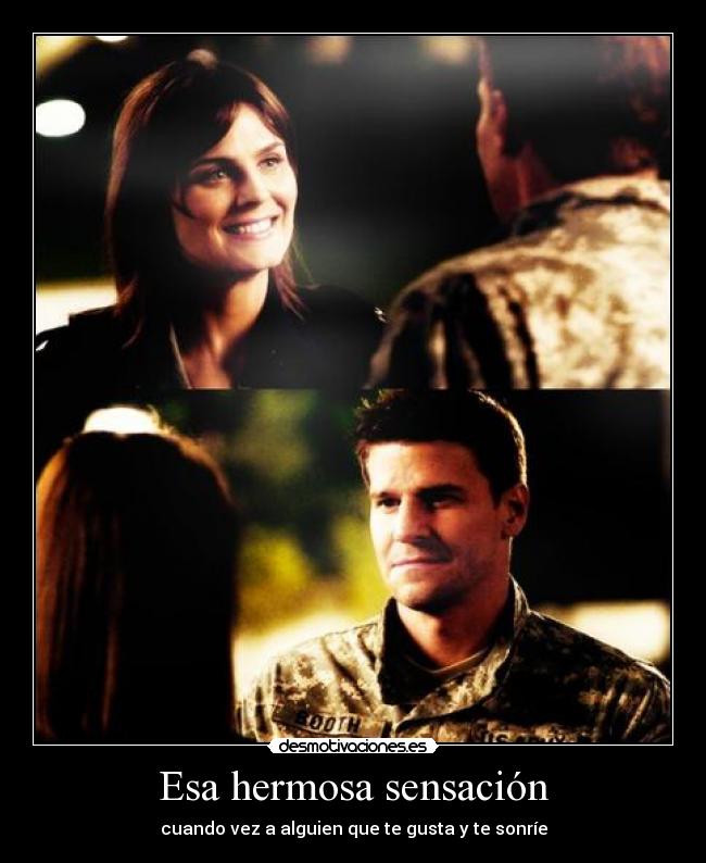 Esa hermosa sensación - cuando vez a alguien que te gusta y te sonríe