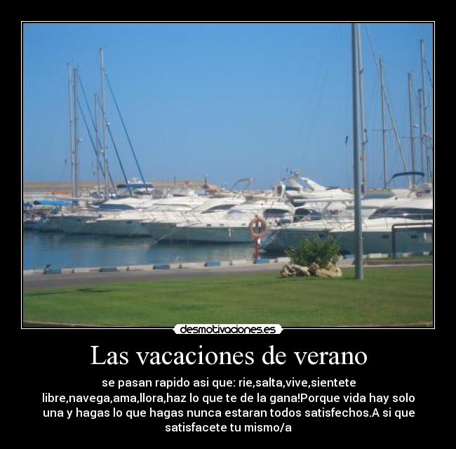 Las vacaciones de verano -