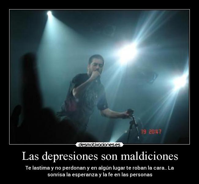 Las depresiones son maldiciones -