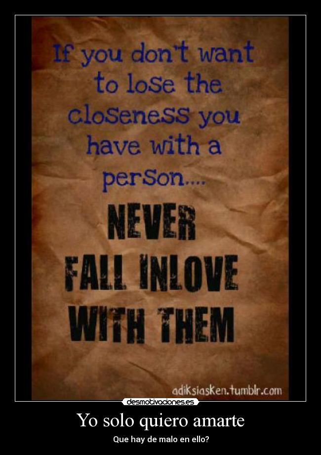 Yo solo quiero amarte - 