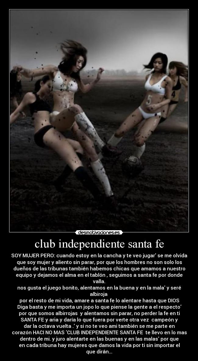 carteles mujeres futboleras por santa desmotivaciones