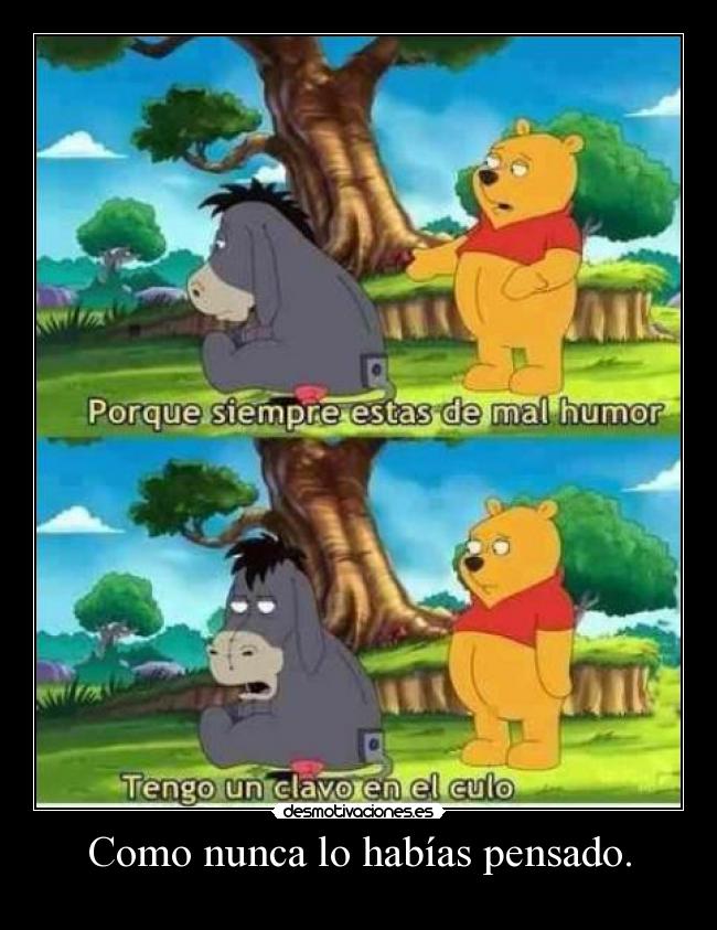 Como nunca lo habías pensado. -