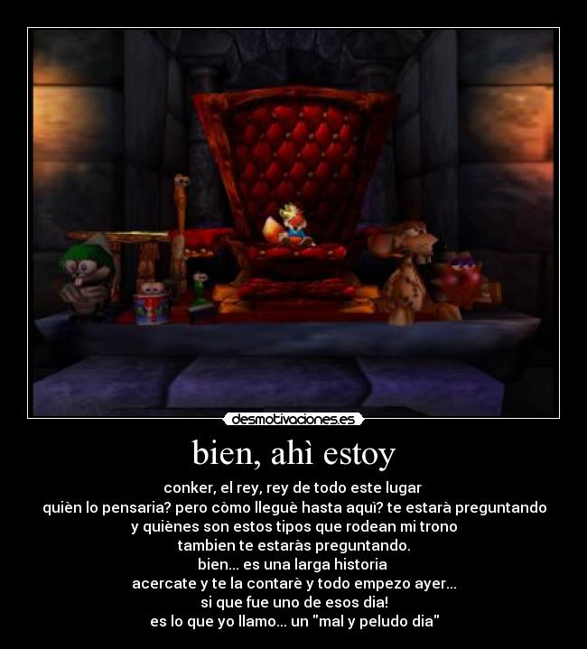 carteles conker live and reloaded bad fur day anime clansupremo este juego favorito todos los desmotivaciones