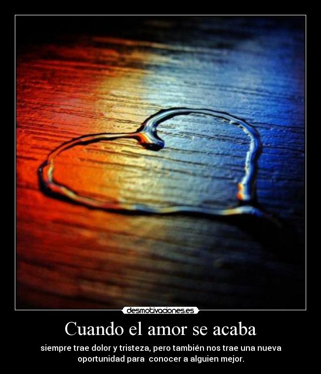 Cuando el amor se acaba - 