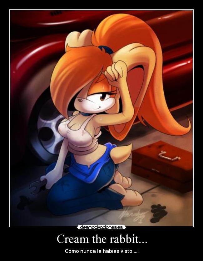 Cream the rabbit... -