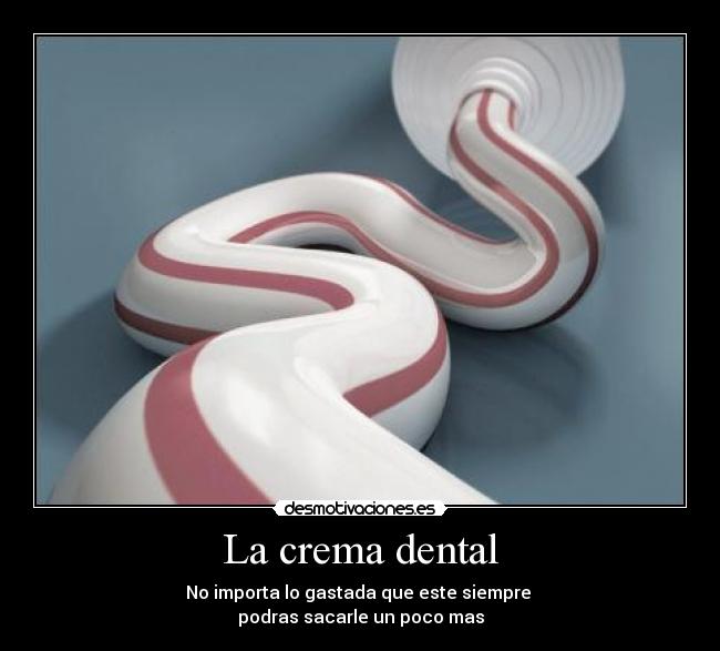 La crema dental -