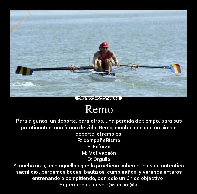 carteles remo desmotivaciones