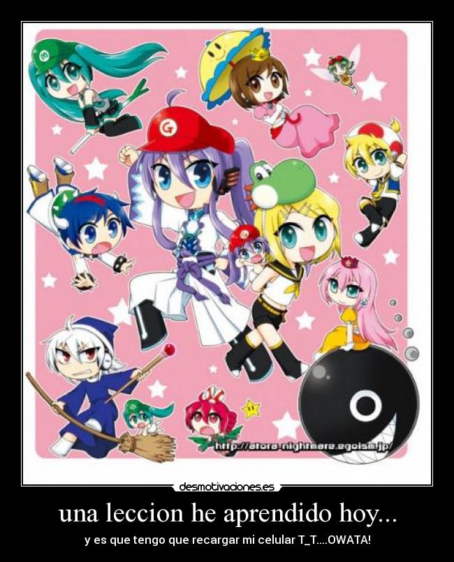 una leccion he aprendido hoy... -
