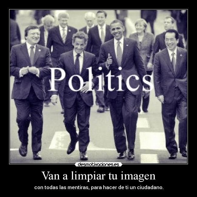 Van a limpiar tu imagen -