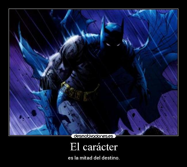El carácter -