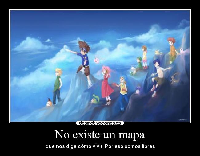 carteles digimon adventure mapa libertad desmotivaciones