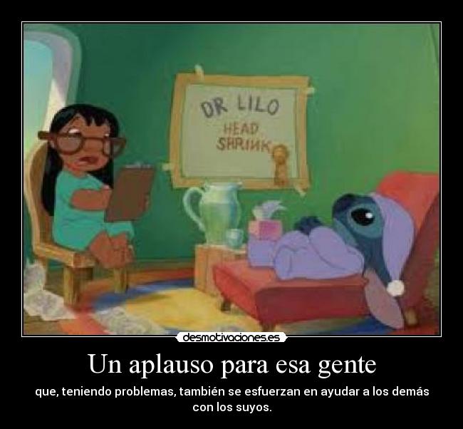 Un aplauso para esa gente - 