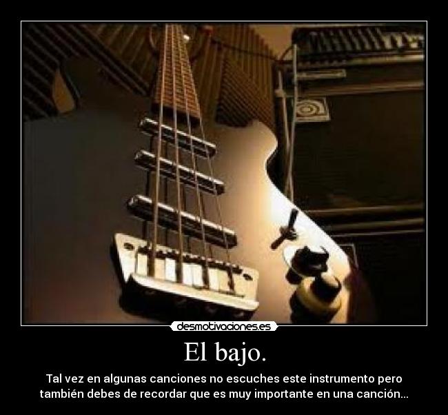 El bajo. - 