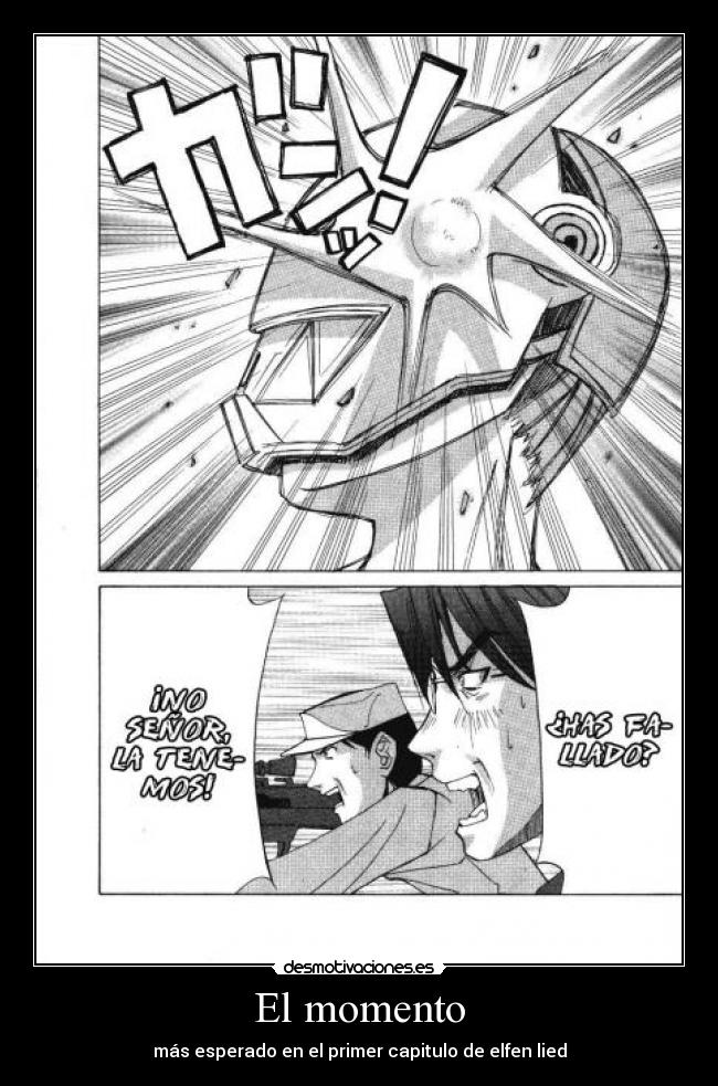 El momento - más esperado en el primer capitulo de elfen lied